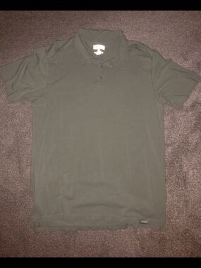 Men's Olive Green Short-Sleeve Polo